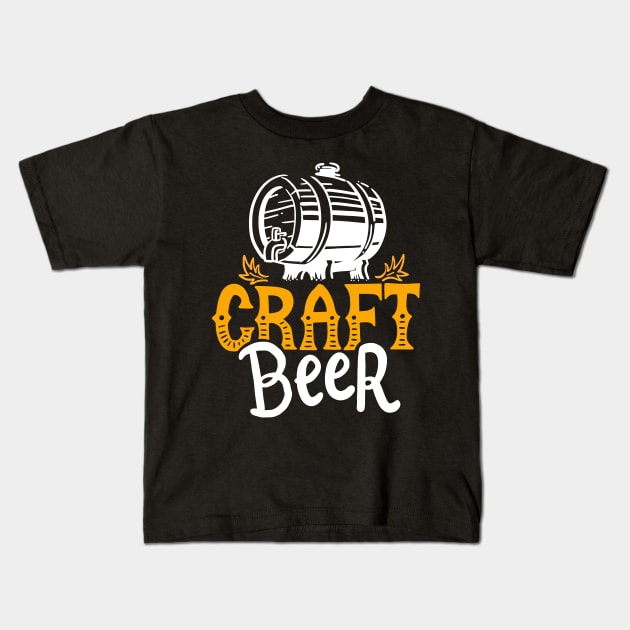 I'm Crafty Craft Beer Kids T-Shirt by teweshirt